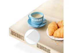 Karat Tischfolie Empire mit Abgeschrägter Kante Transparent 80 x 170 cm
