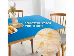 Karat Tischfolie Empire mit Abgeschrägter Kante Blau 80 x 105 cm