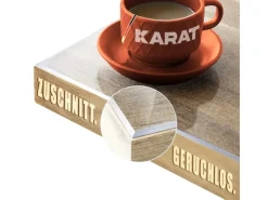 Karat Tischfolie Imperial Transparent Mattiert mit Abgeschrägter Kante 95 x 220 cm