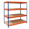Karat Weitspannregal Schwerlastregal Blau-Orange Traglast 1200 kg 160 x 150 x 80 cm