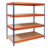 Karat Weitspannregal Schwerlastregal Blau-Orange Traglast 1400 kg 200 x 180 x 60 cm* Schwerlastregal