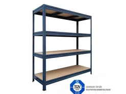 Karat Weitspannregal Schwerlastregal Grau Traglast 1500 kg 177 x 160 x 60 cm* Kellerregale|Schwerlastregal