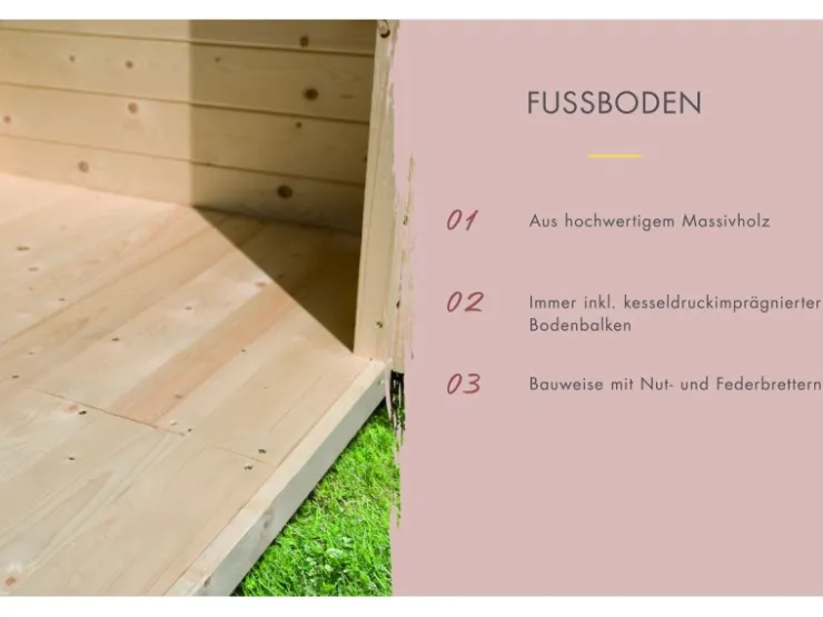 Karibu Saunahaus Jasper* Sitzbänke