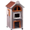 Dobar Katzenhaus "Fancy Cat" aus Holz für draußen und drinnen FSC®