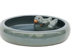 Keramik Vogeltränke 002 glasiert (Ø x H) 34,5 x 8 cm* Vogeltränken