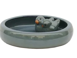 Keramik Vogeltränke 002 glasiert (Ø x H) 24 x 5,5 cm