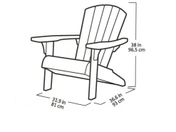 Keter Adirondack-Stuhl Troy Graphitgrau* Stühle
