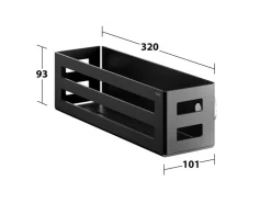 Keuco Duschkorb 32 cm Abnehmbar Schwarz-Matt* Weitere Regale