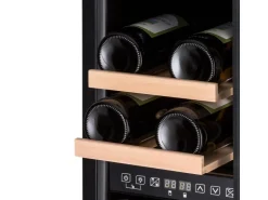 Klarstein Vinovilla Victoria 17 Duo Weinkühlschrank 2 Kühlzonen Touch 17 Flaschen 4 Regale* Flaschenregale