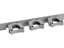 Klemmhaken-Schiene Metall/Kunststoff 3,5 cm x 35 cm Weiß-Alu