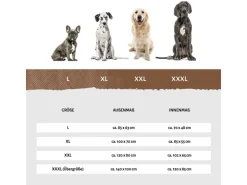 Knuffelwuff Eck Hundebett Winslow Orthopädisch Kunstleder XXL 120 x 80cm Lehne Rechts