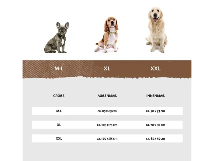 Knuffelwuff Hundebett Lotte Velours XXL 120 x 85cm* Hundebedarf