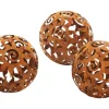 Kobolo Gartenkugel KALURA Rostoptik 3er Set Durchmesser 12 cm* Dekorative Figuren