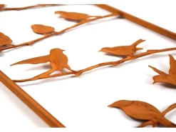 Kobolo Gartenstecker VÖGEL Rankhilfe Metall Naturrost 39x1x139 cm* Dekorative Figuren