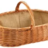 Kobolo Kaminholzkorb Holzkorb für Kaminholz aus Weide mit Jutefutter