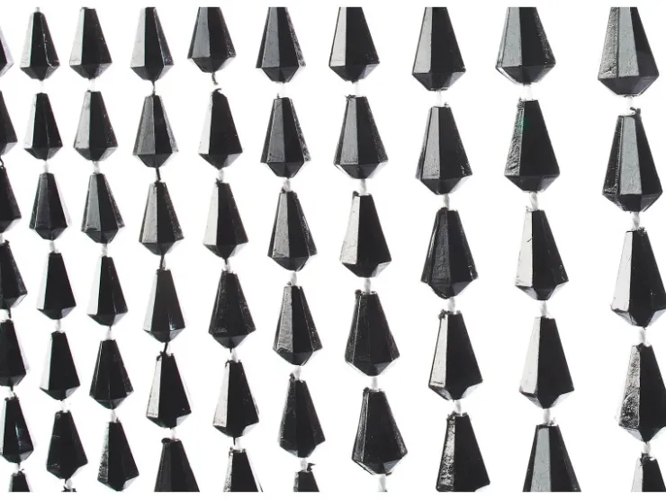 Kobolo Türvorhang Perlenvorhang Dekorationsvorhang NERO 72 Stränge 90x200cm* Türvorhänge