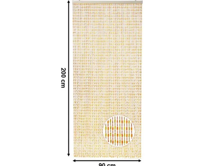 Kobolo Türvorhang Perlenvorhang Dekovorhang ORANGE 72 Stränge 90x200 cm* Türvorhänge