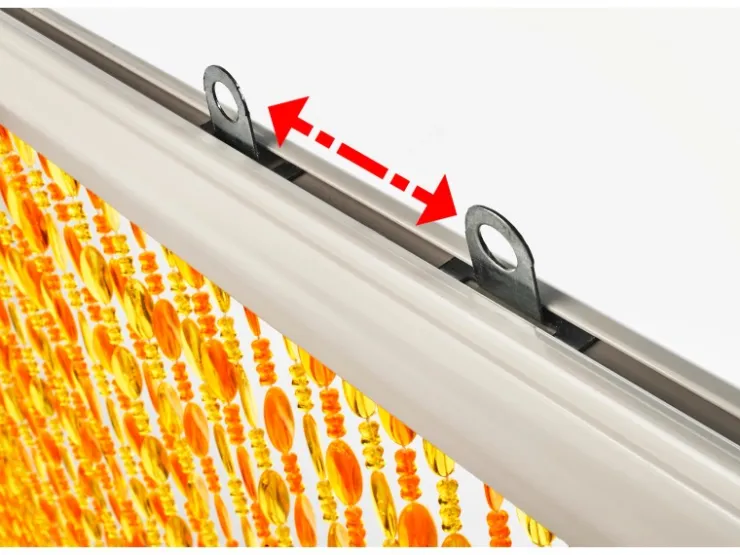 Kobolo Türvorhang Perlenvorhang Dekovorhang ORANGE 72 Stränge 90x200 cm* Türvorhänge