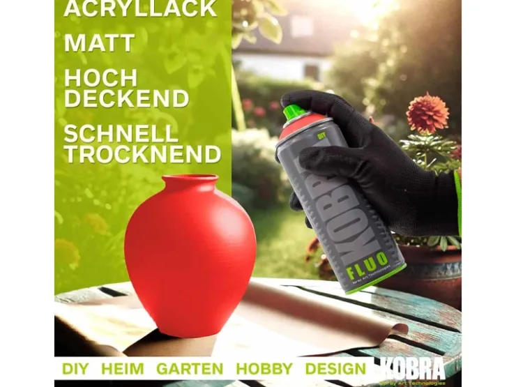 Kobra DIY Fluo Buntlack Spray 400ml Flour Neon Matt