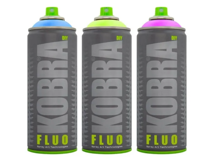 Kobra DIY Fluo Buntlack Spray 400ml Flour Neon Matt