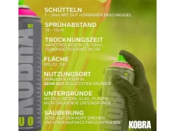 Kobra DIY Fluo Buntlack Spray 400ml Flour Neon Matt* Sprühlacke|Buntlacke