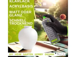 Kobra DIY Klarlack Spray 400ml Universal Acryl Klarlack* Klarlacke