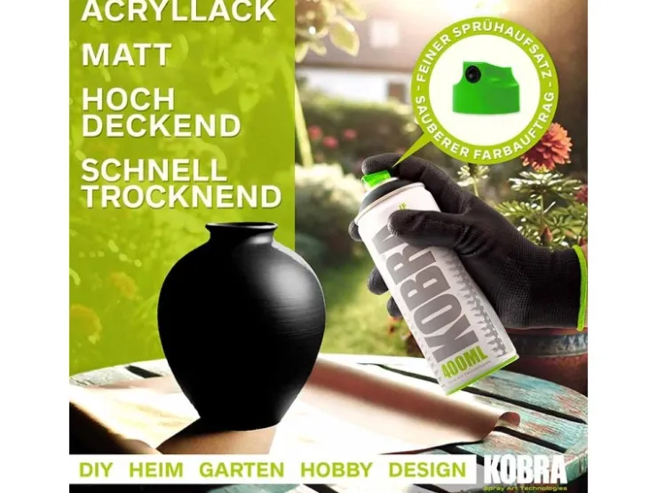 Kobra LP Buntlack Spray 400ml Matt* Sprühlacke|Buntlacke