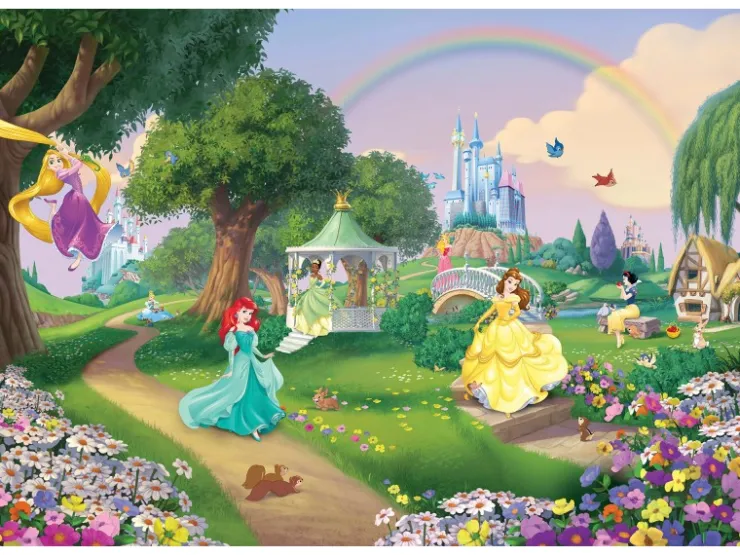 Komar Fototapete Disney Princess Rainbow 368 cm x 254 cm FSC®