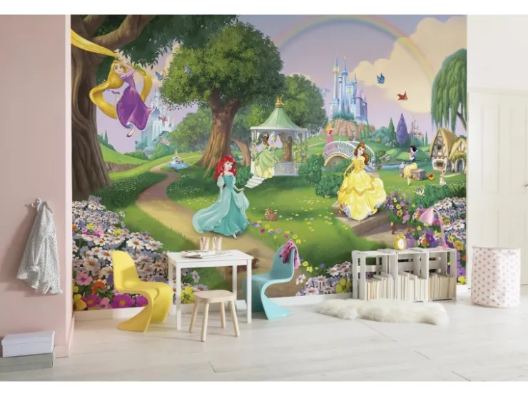 Komar Fototapete Disney Princess Rainbow 368 cm x 254 cm FSC®