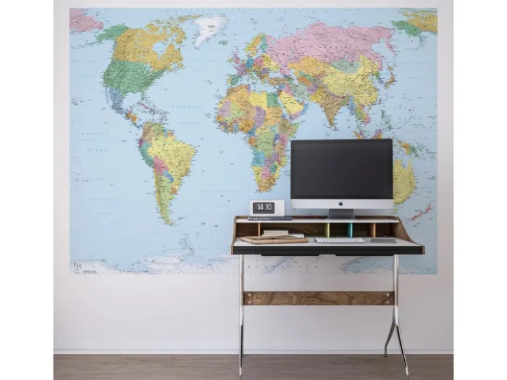 Komar Fototapete World Map 270 x 188 cm