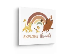 Komar Keilrahmenbild Disney The Lion King Explore the Wild Bunt