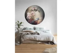 Komar Vlies Fototapete Flemish Flowers Selbstklebend Ø 125 cm