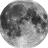 Komar Vlies Fototapete Moon Selbstklebend Ø 125 cm
