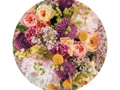 Komar Vliesfototapete Dot Frescas selbstklebend Ø 125 cm* Klebefolien