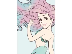 Komar Wandbild Ariel Aquarell 50 x 70 cm