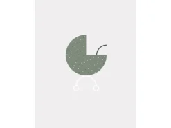 Komar Wandbild Baby Hello World 30 x 40 cm