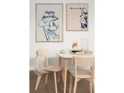Komar Wandbild Disney Mickey Mouse Hello 40 cm x 50 cm Blau* Poster