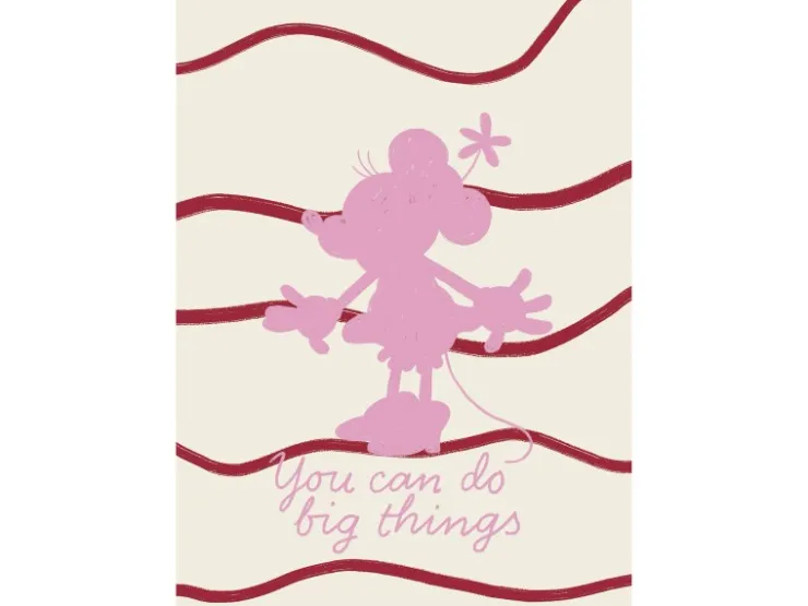 Komar Wandbild Disney Minnie Mouse You Can Do Big Things 50 cm x 70 cm Rosa* Poster