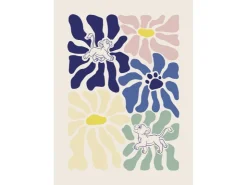 Komar Wandbild Disney The Lion King Between Flowers 50 cm x 70 cm Bunt