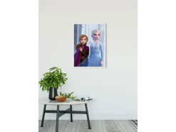 Komar Wandbild Frozen Sisters Wood 50 x 70 cm