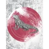 Komar Wandbild Iguana Circle 50 x 70 cm