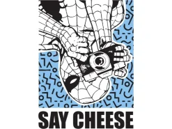 Komar Wandbild Marvel Spider-Man Say Cheese Blue 40 cm x 50 cm