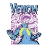 Komar Wandbild Marvel Venom Colourful Scream 50 cm x 70 cm Blau