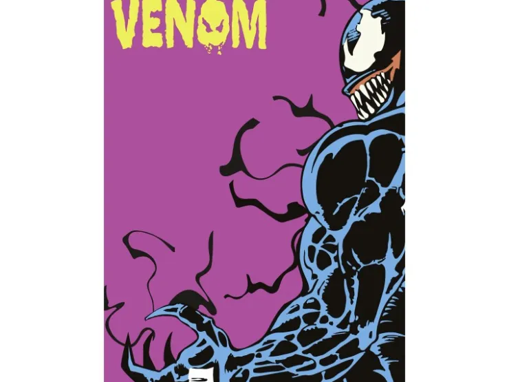 Komar Wandbild Marvel Venom Colourful Stare 30 cm x 40 cm Rosa* Poster