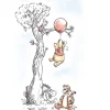 Komar Wandbild Winnie Pooh Hang on 40 x 50 cm