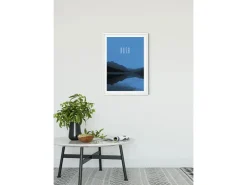 Komar Wandbild Word Lake Blue 50 x 70 cm* Poster