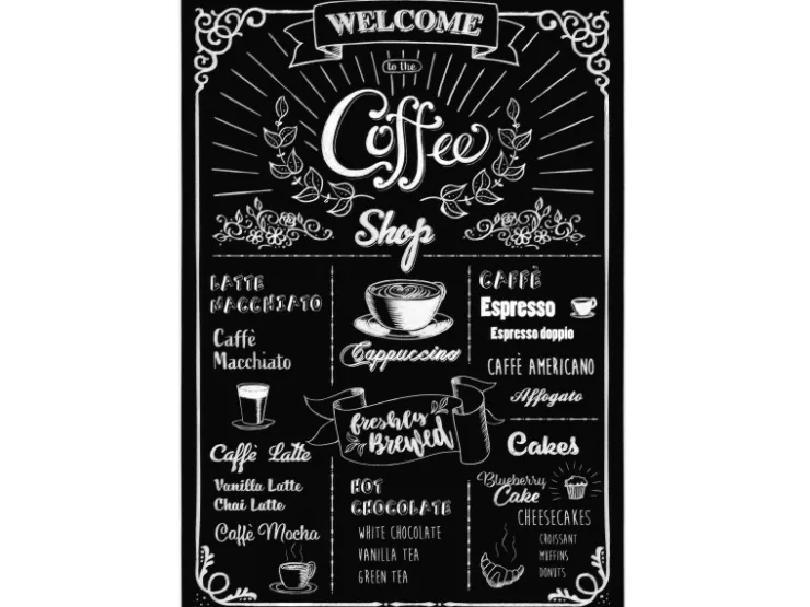 Komar Wandsticker Coffeeshop 70 cm x 50 cm