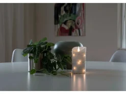 Konstsmide LED Echtwachskerze 3D Flamme Timer 13 LED Tropfen* Kerzen