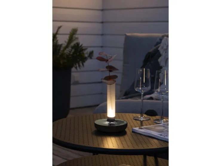 Konstsmide LED-Akku-Vase Biarritz ø 13,5 cm x 20,5 cm* Vasen