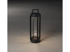 Konstsmide LED-Laterne Otranto Schwarz 44 cm x 15 cm x 15 cm